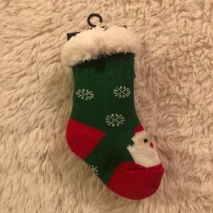 Mia & Tess Baby Slipper Socks 0-12 Months Thermal Santa Snowflake Christmas Cozy